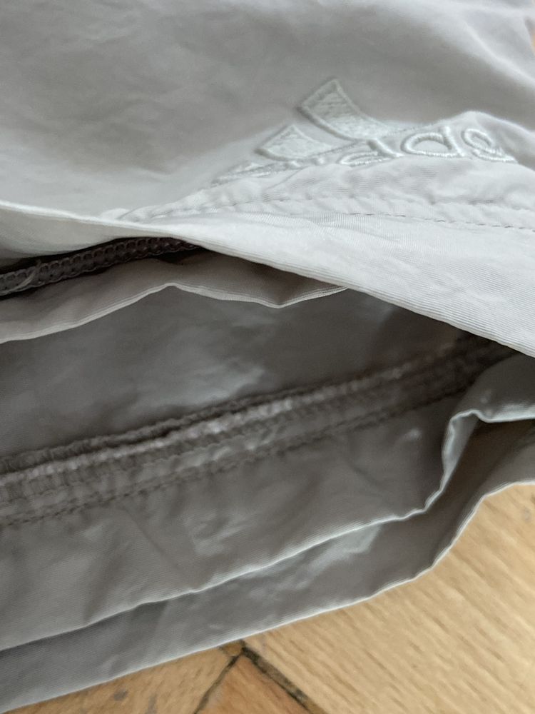 Adidas XL szare męskie szorty spodenki Vintage pas guma szybkoschnące