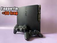 Sony Playstation 3 Slim 320 Gb, ps3 + 30 ігор, Два джойстика, Гарантія