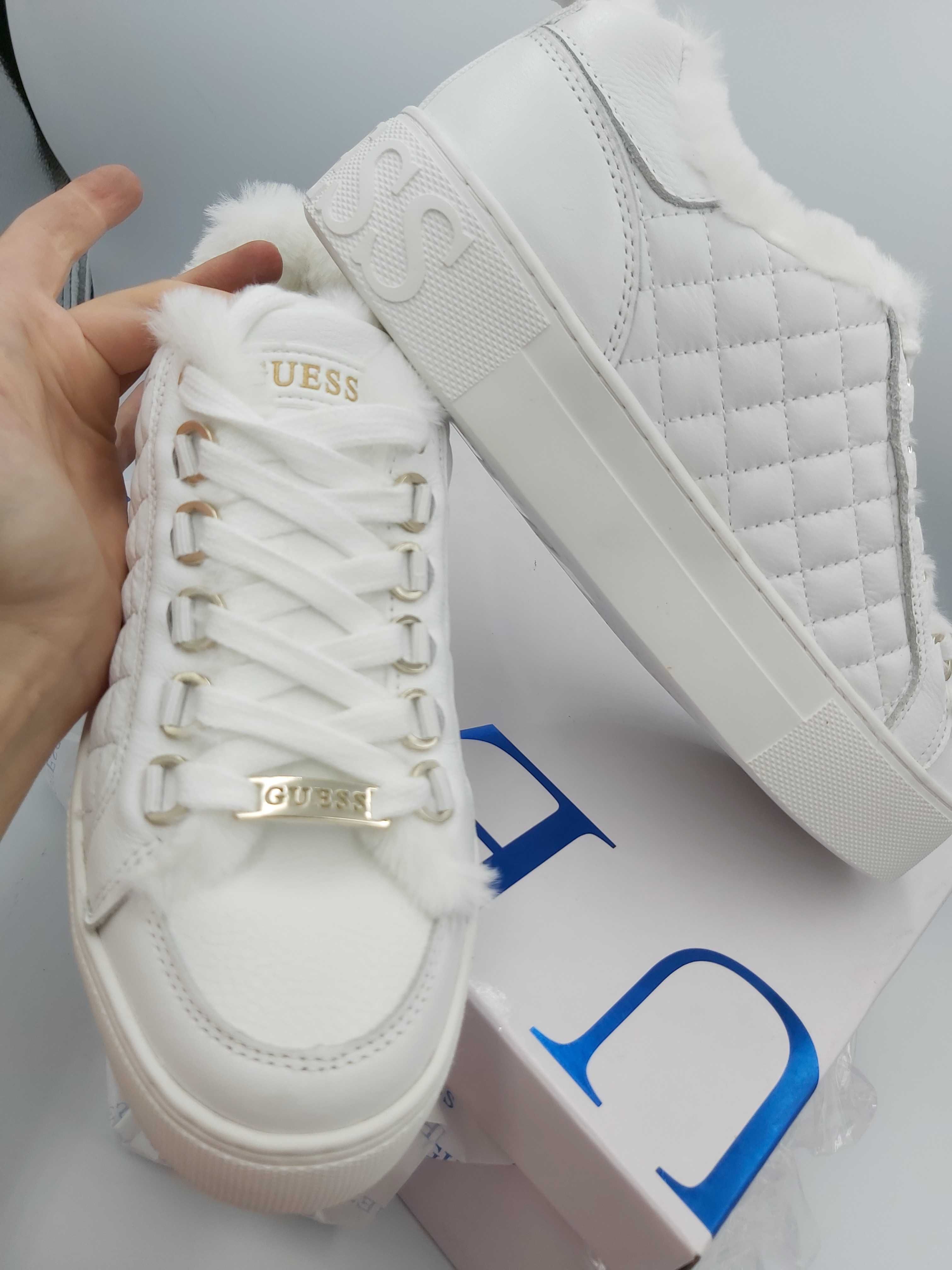 NOWE sneakersy GUESS ocieplane futerko botki rozmiar 41