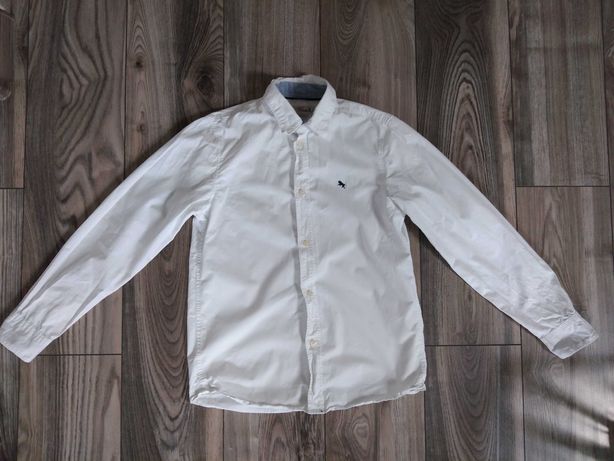 Bawełniana biała koszula rozmiar 158 firmy H&m w bardzo dobrym stanie