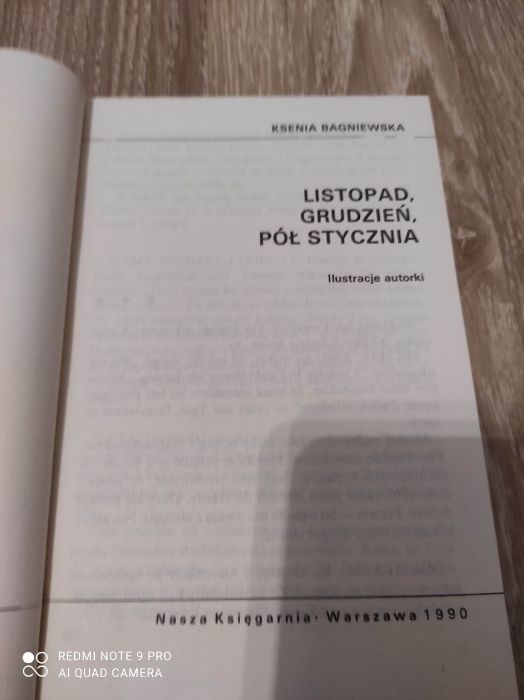 Listopad, grudzień, pół stycznia - Ksenia Bagniewska 1990r.