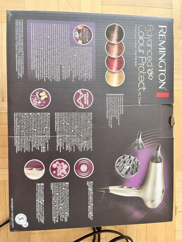 Suszarka REMINGTON ochrona koloru i filtr UV
