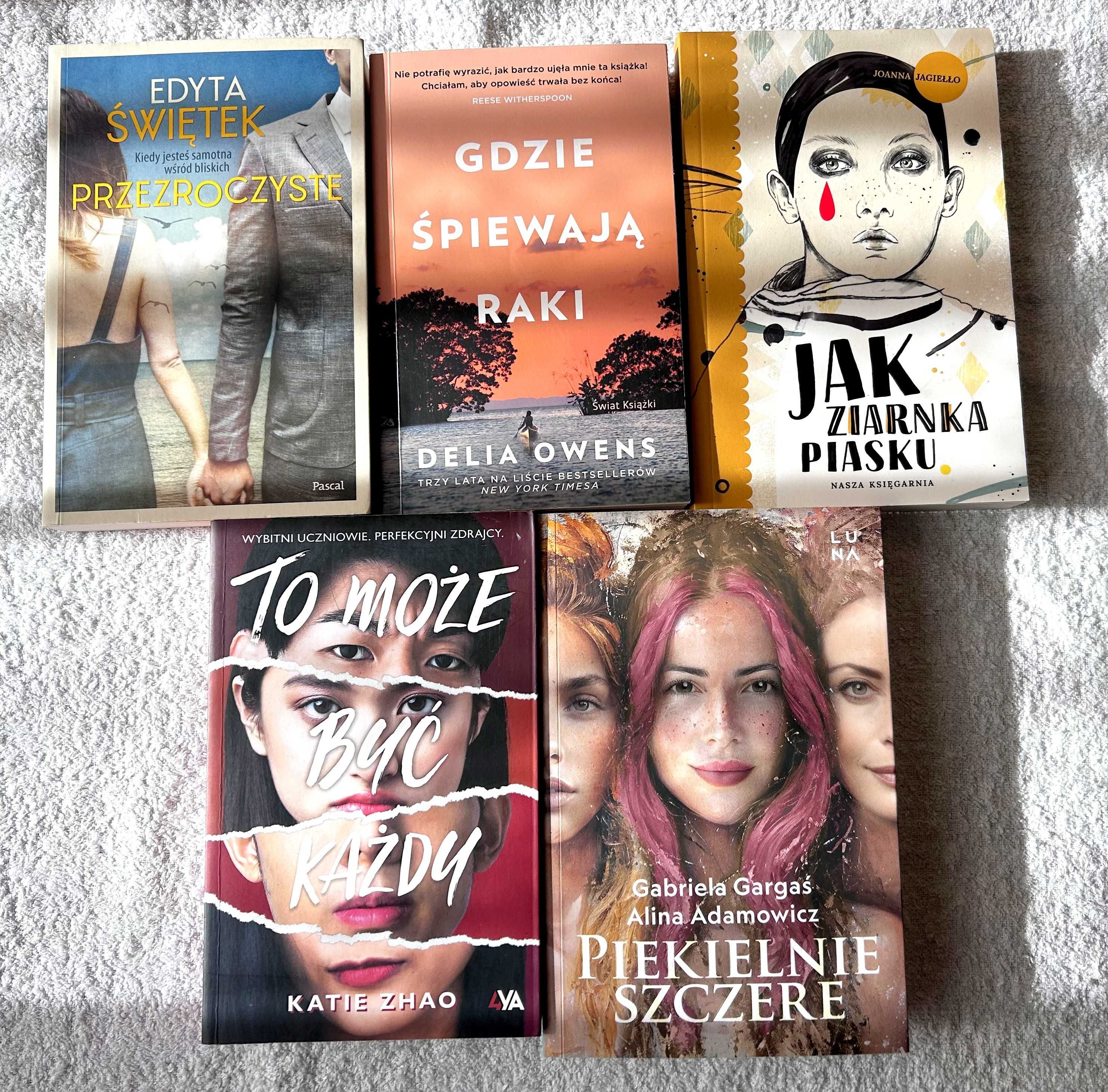Zestaw 5 książek Owens, Edyta Świętek, Katie Zhao, Joanna Jagiełło