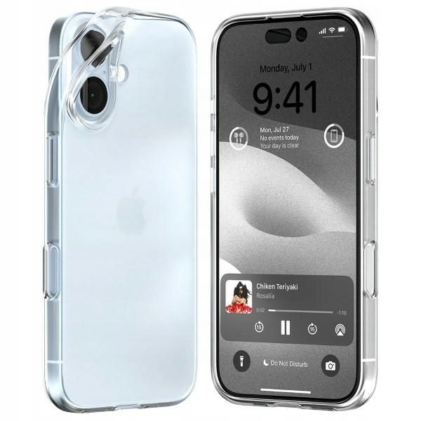 Etui Mercury Jelly Case Obudowa Do Iphone 16 Plus Anti Yellow Clear