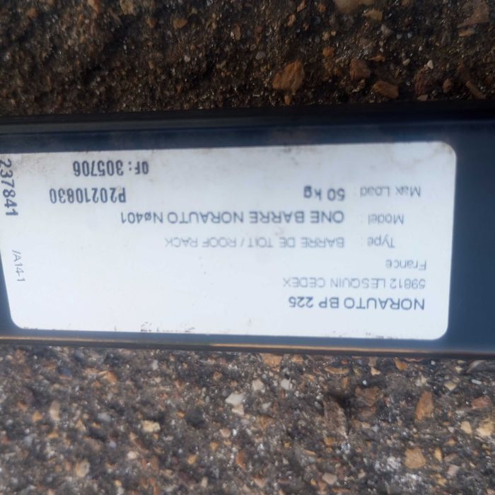 Barras de tejadilho completas, Renault Clio comercial 2003