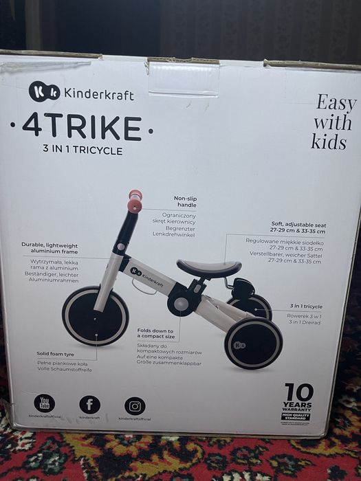 Велосипед-беговел 3 в 1 Kinderkraft 4Trike
