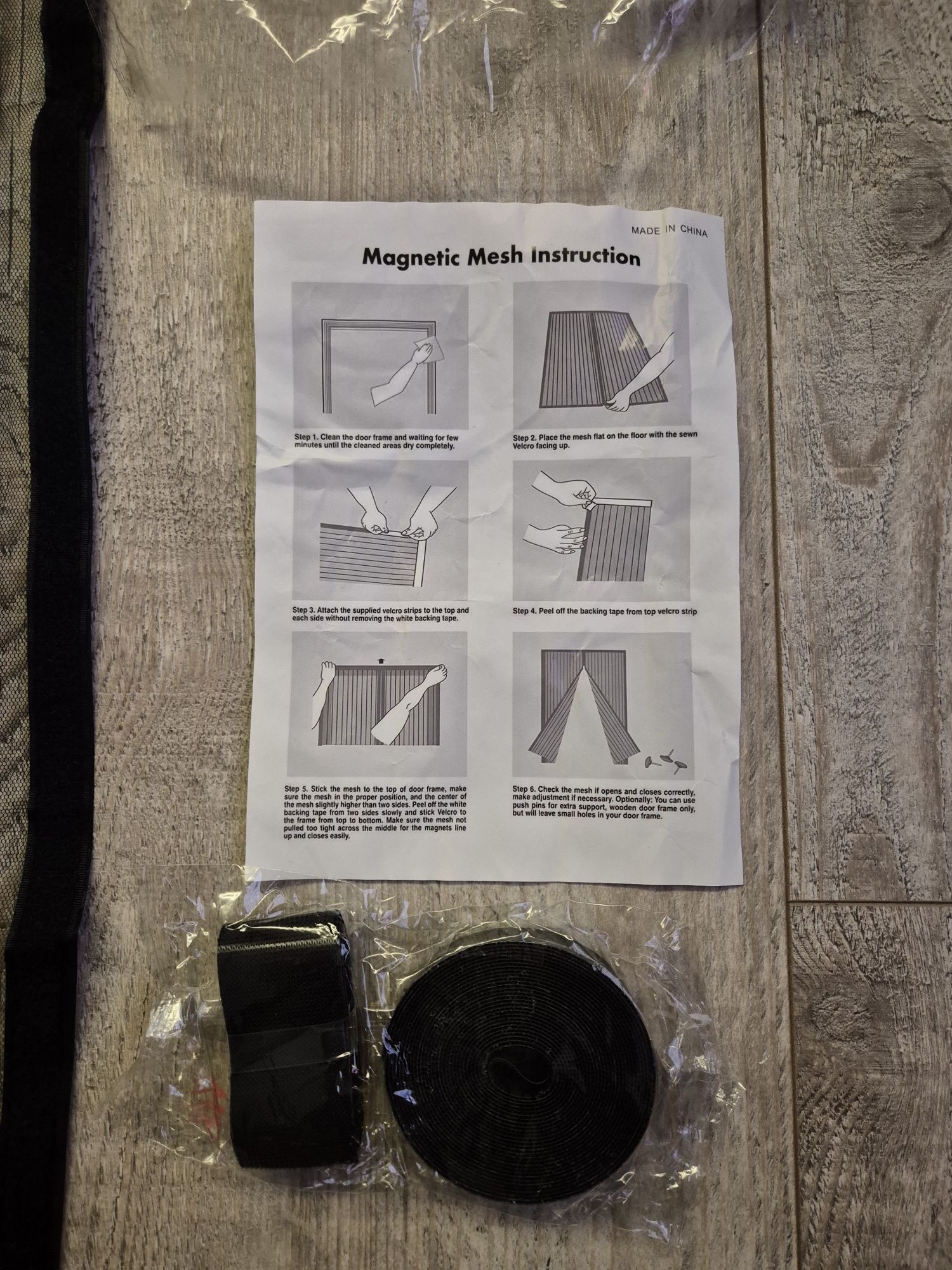 Moskitiera balkonowa magnetyczna 70x210