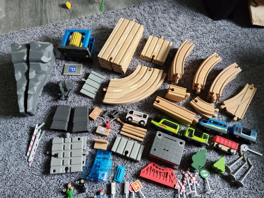 Drewniana kolejka droga Lidl ikea