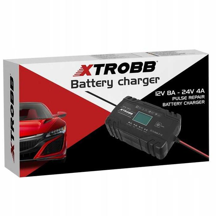 Automatyczny prostownik 12V 24V ładowarka funkcja naprawy konserwacji