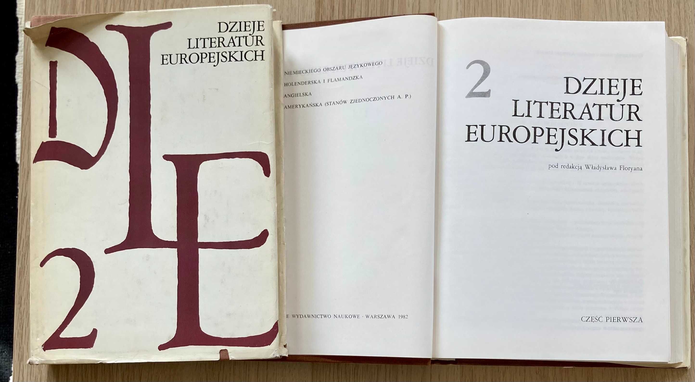 Dzieje Literatur Europejskich.T.2 Cz.1,2