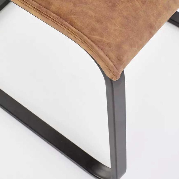 Krzesła 6sztuk  K265   metal brąz dąb miodowy loft do salonu jadalni
