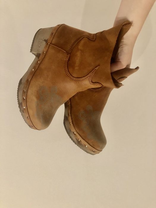 Bota tacão baixo Xuz Handmade