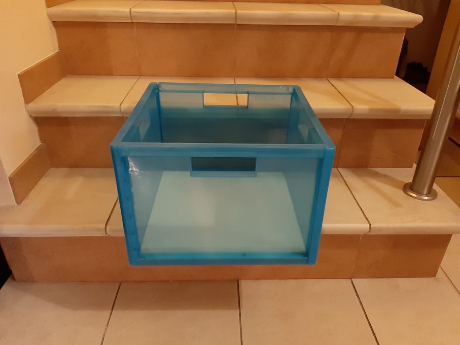 Pojemnik plastikowy 26 wys x36 zabawki pudełko stolik zabawa ikea smyk