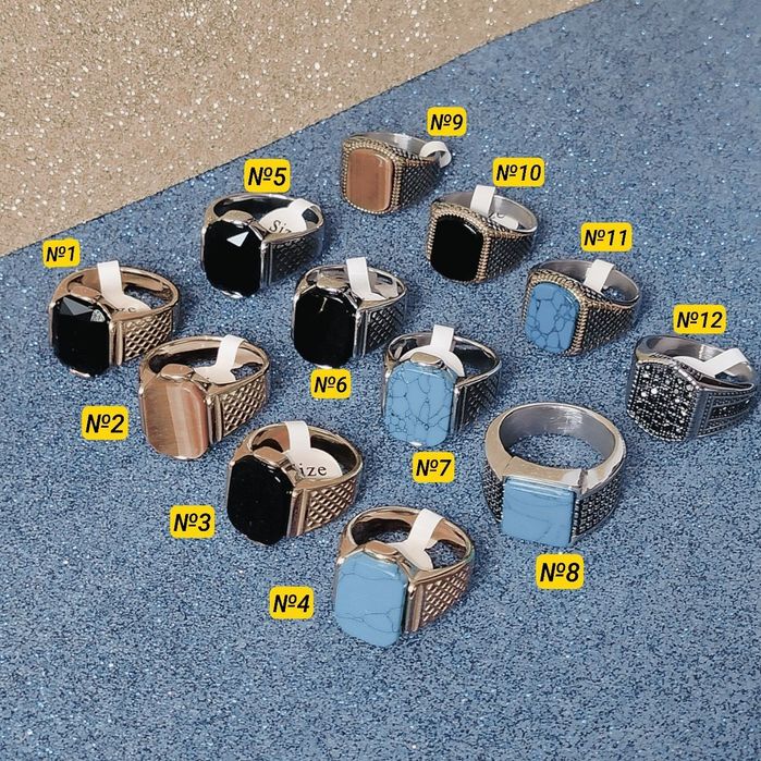 Перстень чоловічий в асортименті, перстень мужской, кольцо, печатка