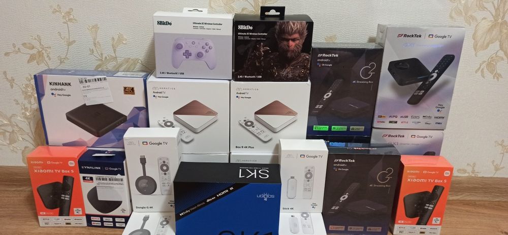 Смарт приставки Стіки HOMATICS Dongle G 4K TV Stick 2/32 та інші