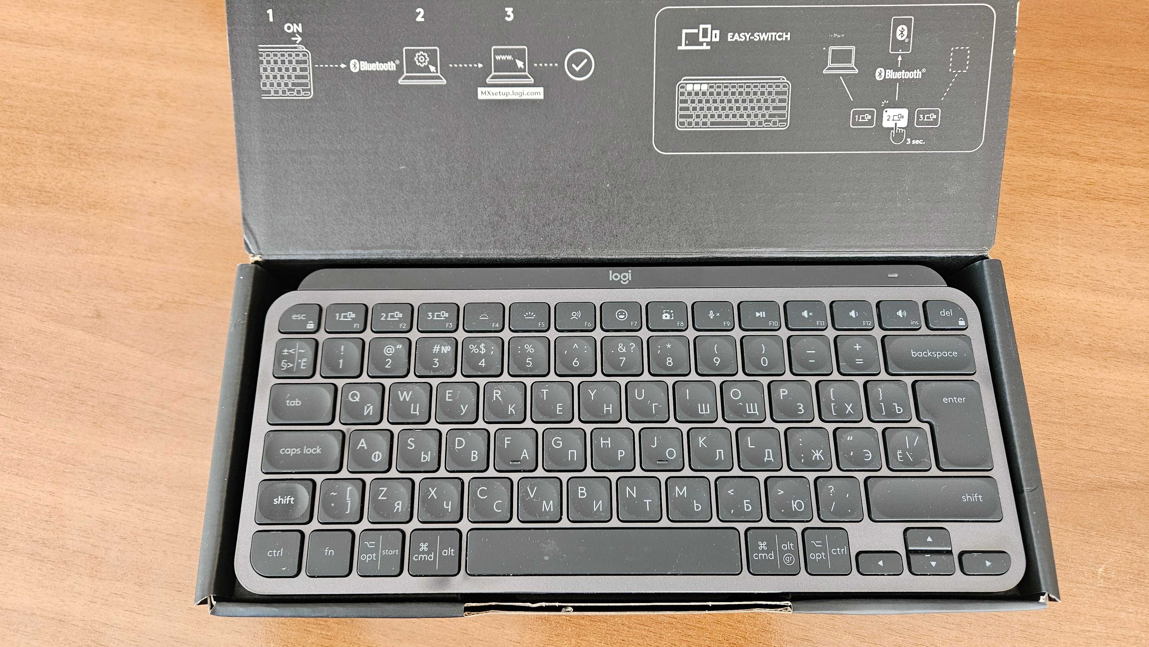 Клавіатура Logitech MX Keys Mini (кирилична розкладка)