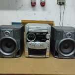 Wieża Panasonic SA-AX320, głośniki Aiwa, radio, magnetofon, komplet