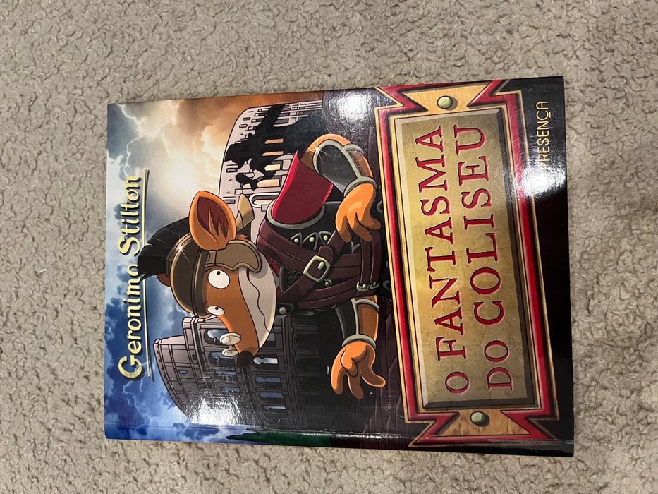 livro “O fastasma do coliseu” da saga Geronimo Stilton
