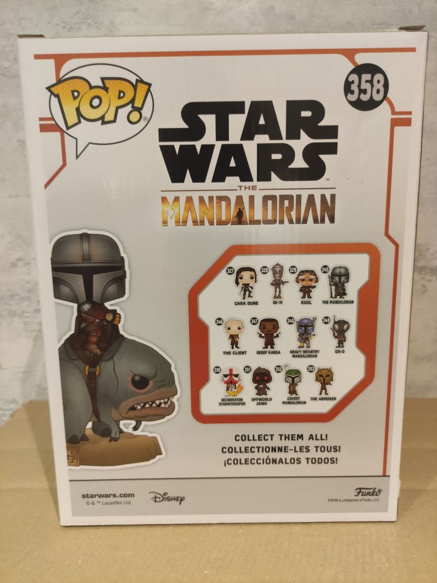 Funko POP _ Star Wars _ Mandalorian on Blurrg   nr. 358