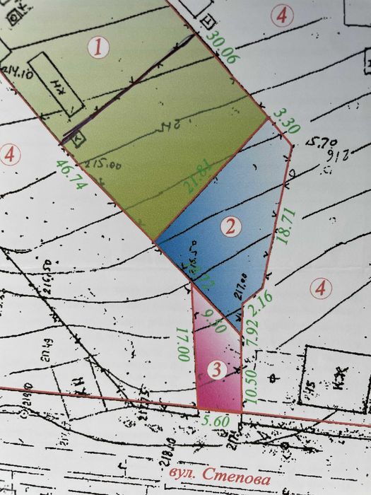 Земелна ділянка для будівництва на вул. Степова