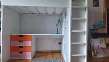 Biurko z łóżkiem ikea