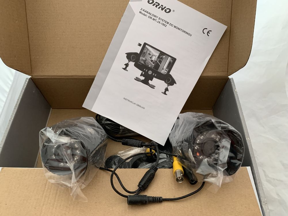 SYSTEM do monitoringu 2-kanałowy ORNO OR-MT-JX-1802 NOWY