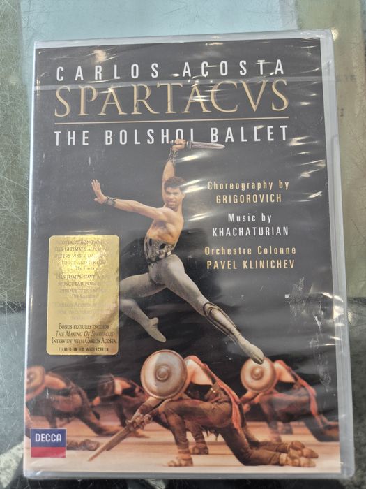 David Acosta Spartacvs ballet 2 DVD's, novo e selado na caixa