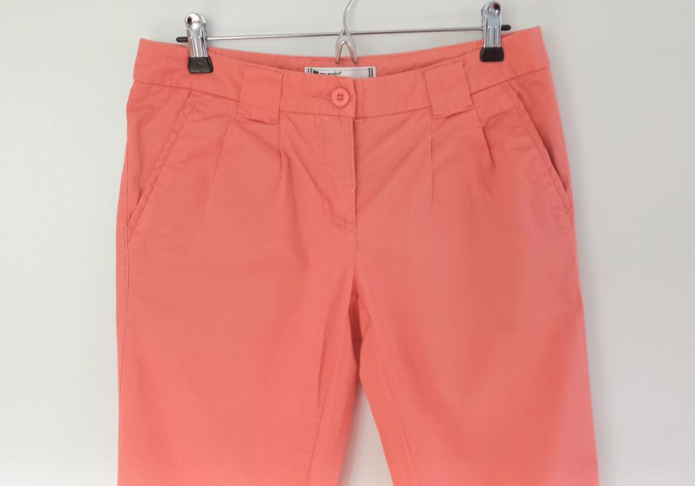 BPC spodnie damskie CHINOS r.36 BDB+ koralowy / łososiowy wygodne