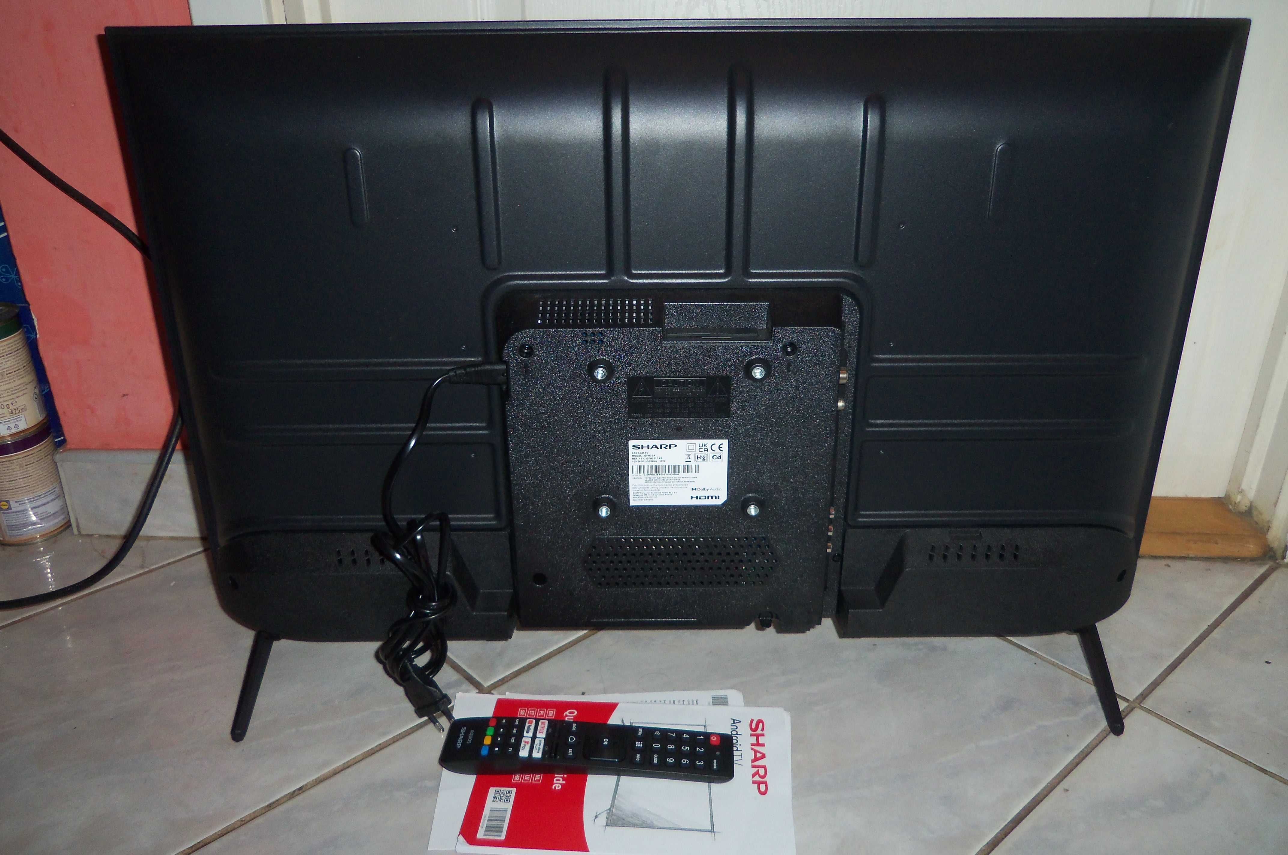 Sharp 32 cale, SMART,WIFI, dvb-t2 h.265,USB,HDMI, pilot, NA GWARANCJI.