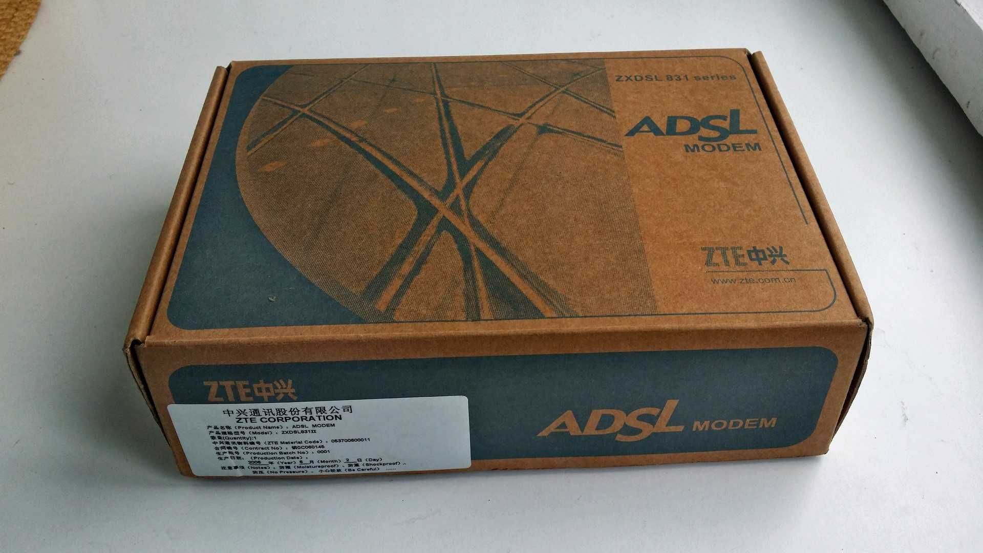 модем ADSL ZTE ZXDSL 831