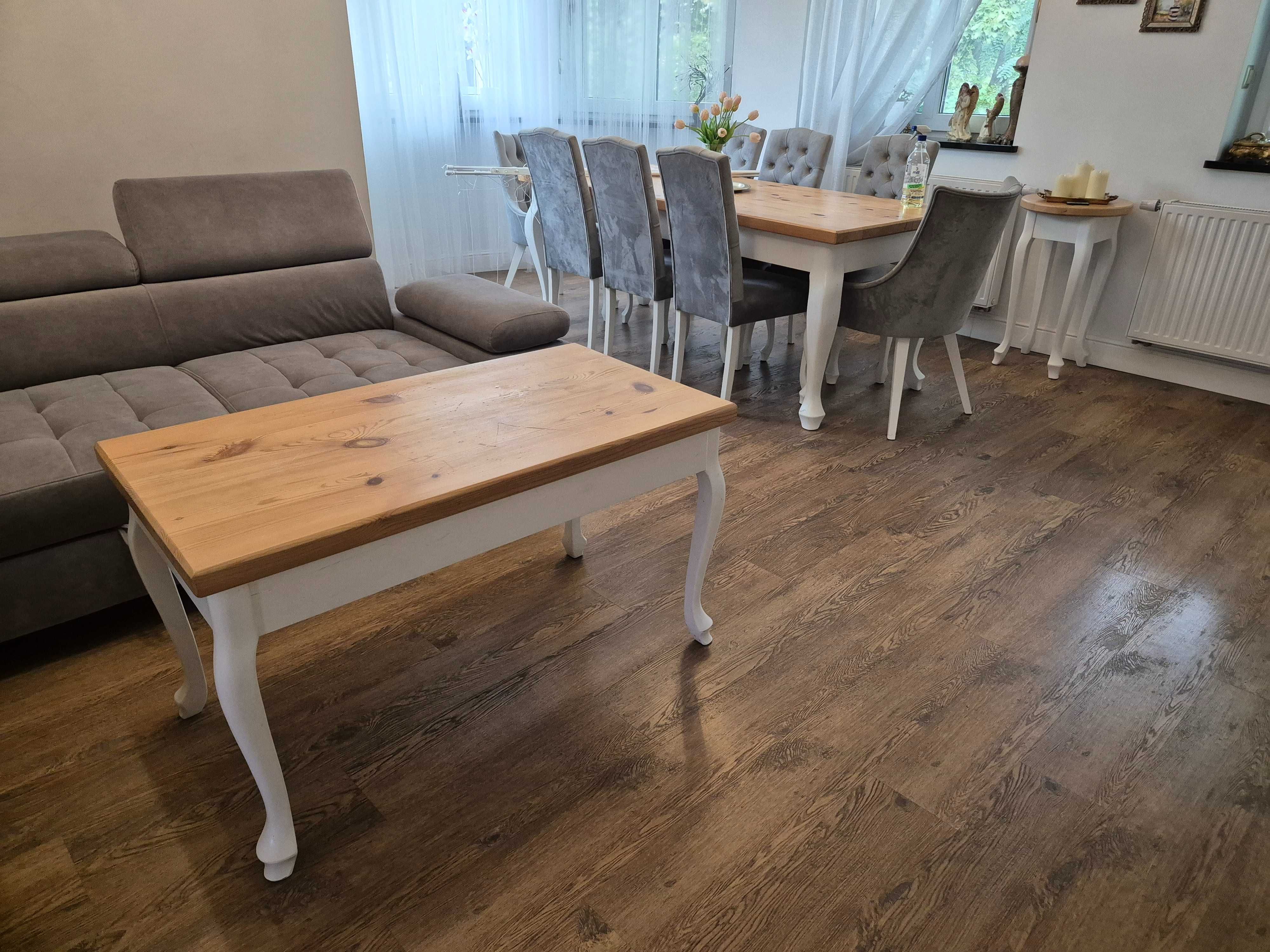 stół z drewna sosna blat 90x200 nogi ludwik drewniany