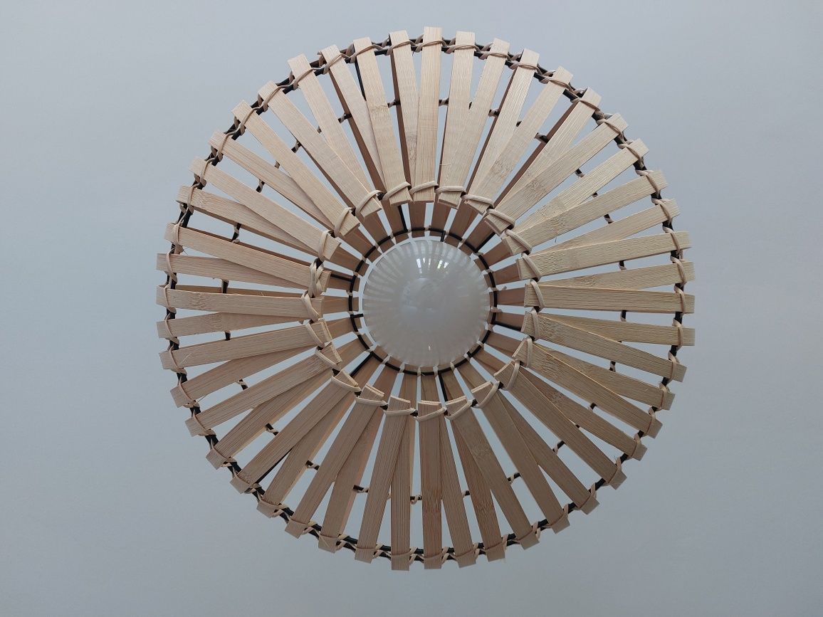 Lampa sufitowa, bambusowa