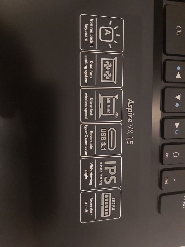 Laptop Acer Aspire VX5-591  GeForce GTX1050