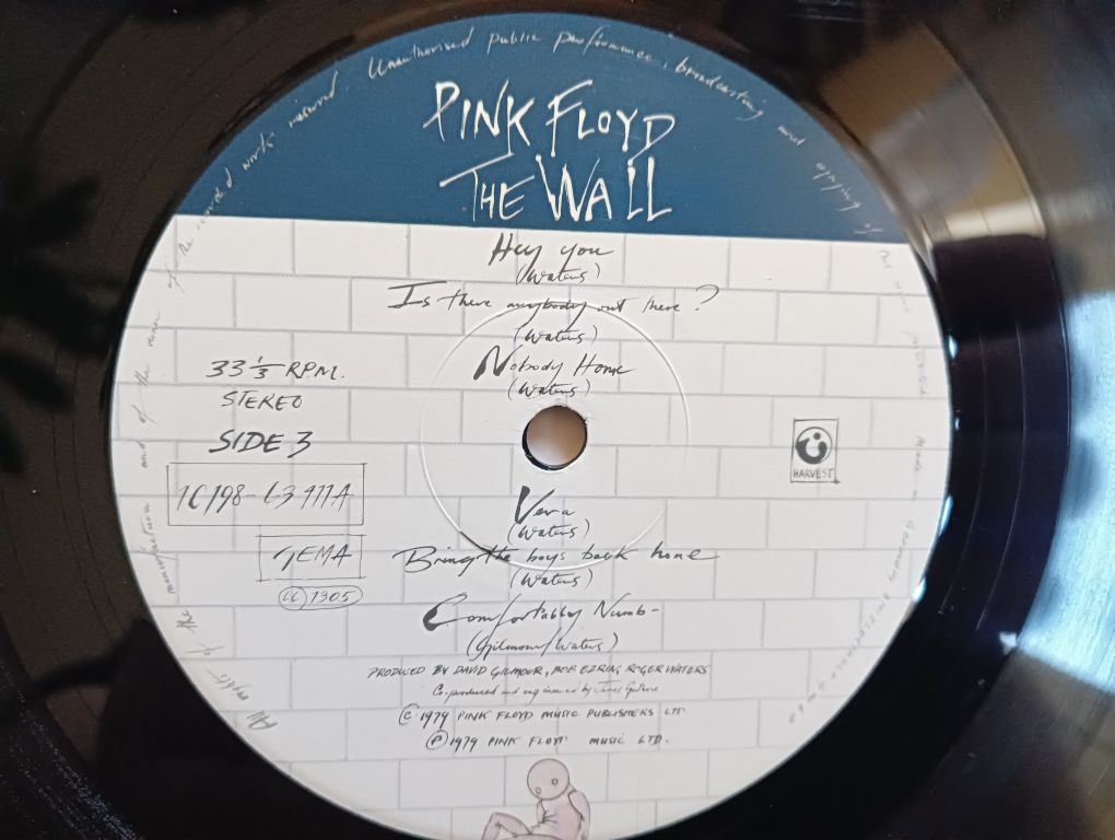 Płyta winylowa Pink Floyd The Wall 1st press 2LP Gilmour Waters