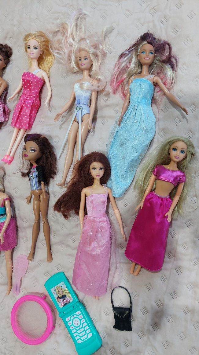 Zestaw lalek Barbie i Rainbow high