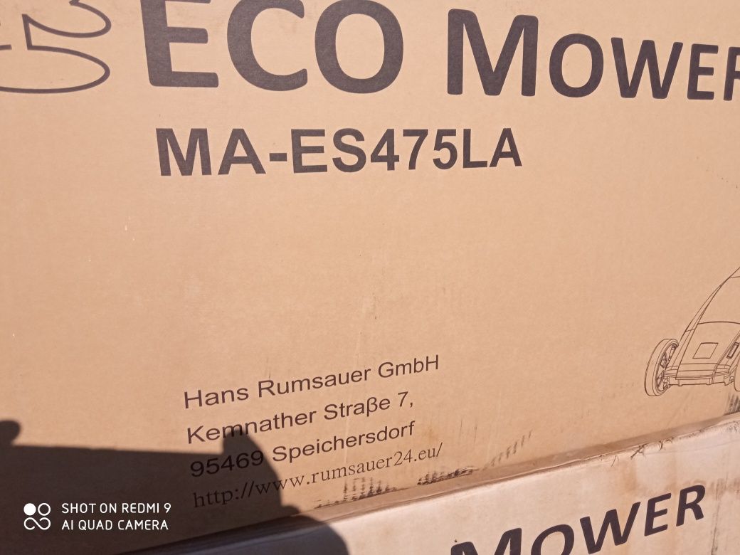 Nowa kosiarka akumulatorowa Eco mower ma-es475la do trawy elektryczna