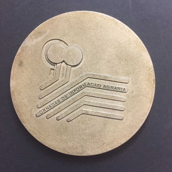 R - Jornadas Informação Agrária ÉVORA 1981, medalha Ø70mm