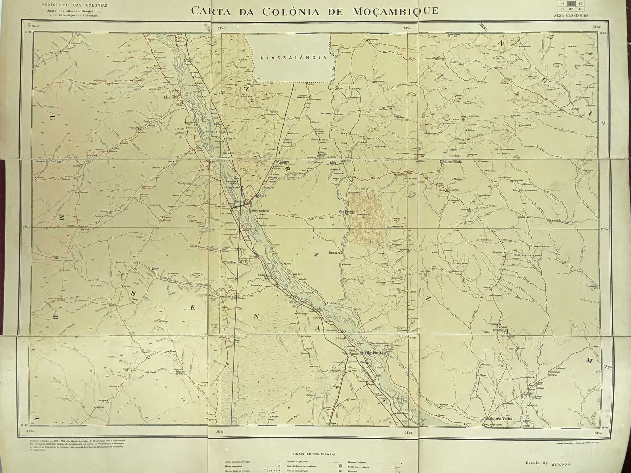 Cartas Topográficas da Colónia Moçambique