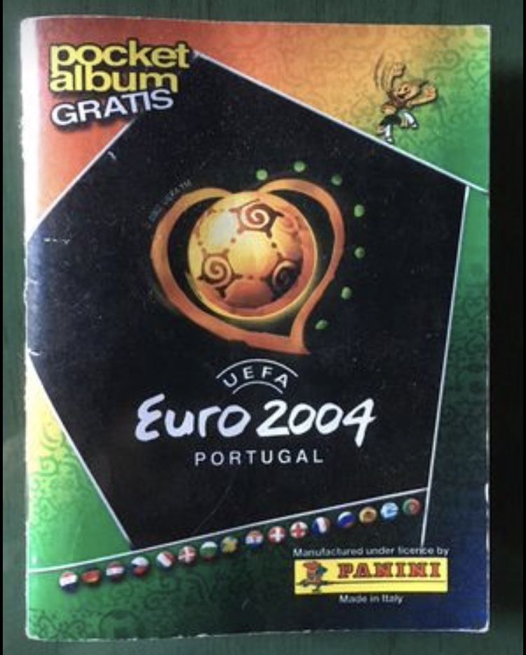 Caderneta futebol euro 2004