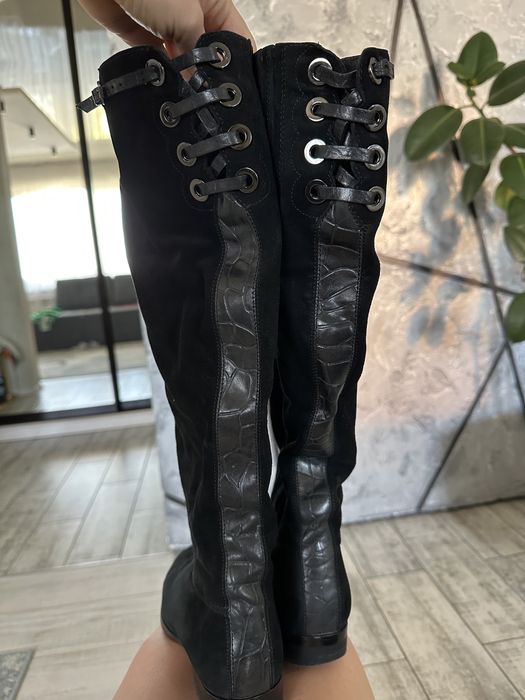 Зимові замшеві чоботи