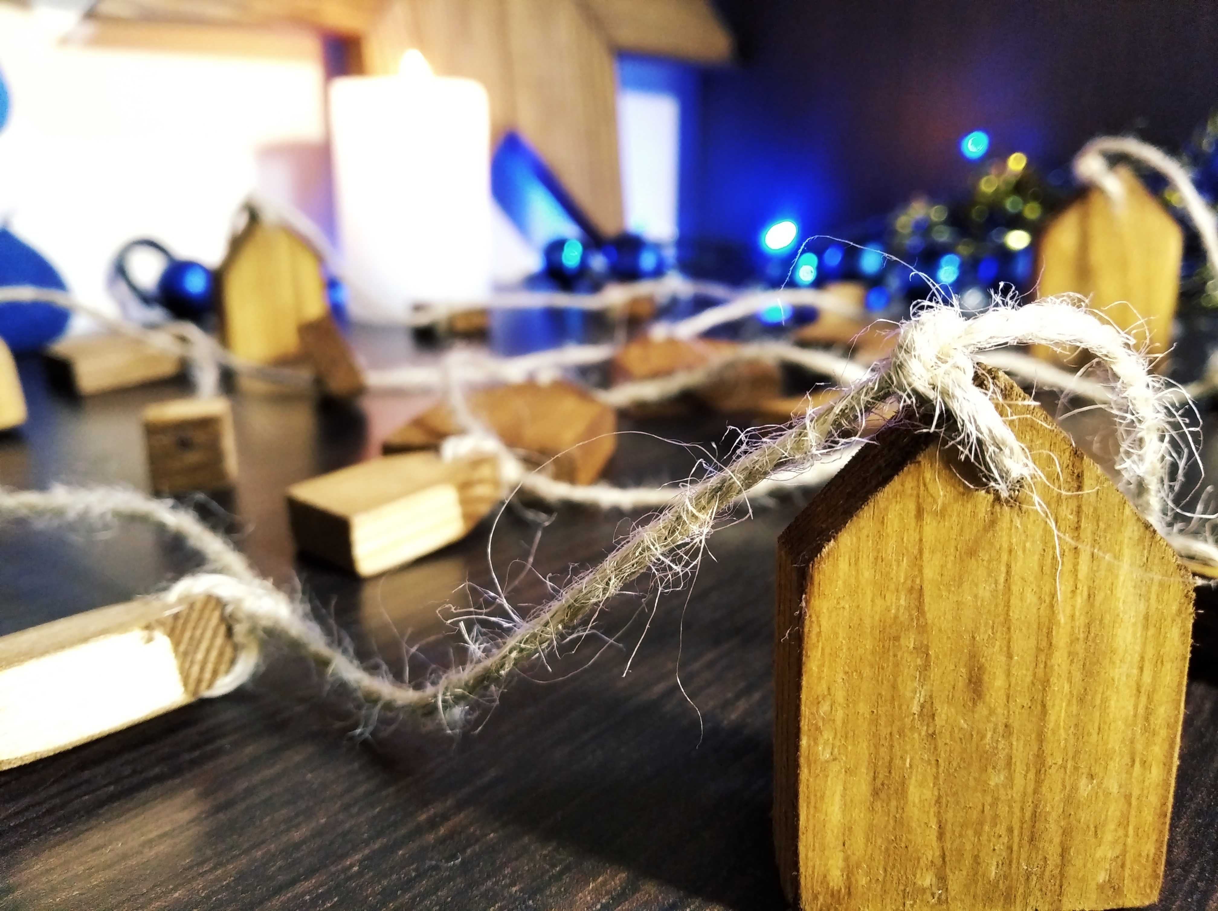 Святкова гірлянда ручної роботи, декор для кімнати | woodlikelove
