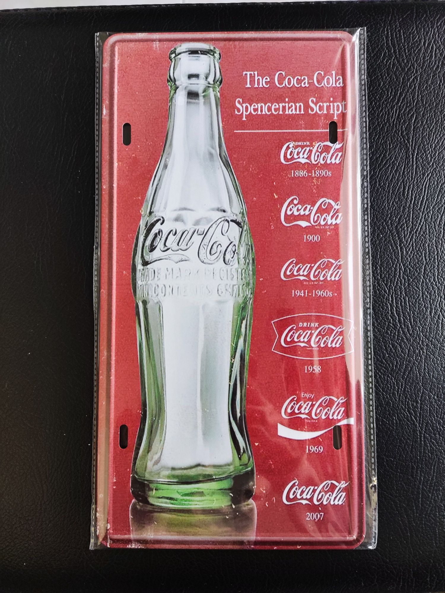 Placa metal Coca-Cola, Bacardi, Gin Tonic - Estilo Vintage