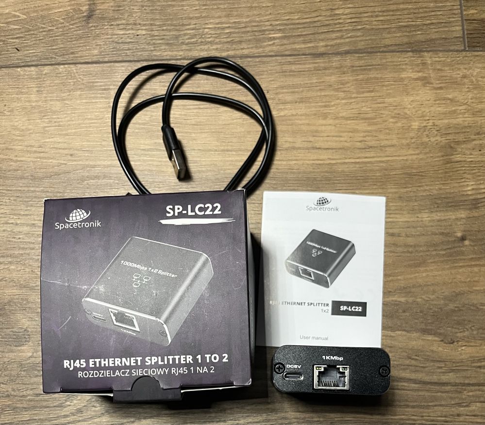 Rj45 Ethernet Splitter 1 To 2