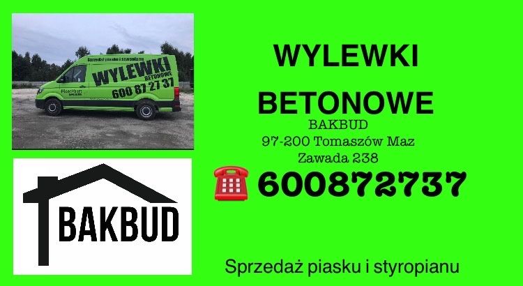 Wylewki betonowe, posadzki maszynowe styrobeton