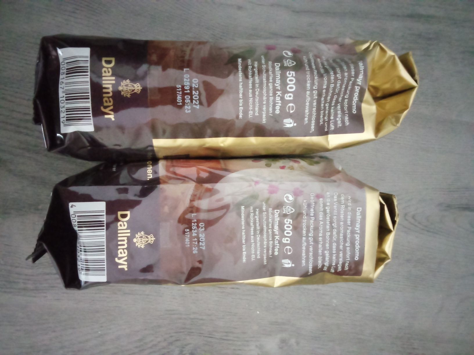 Kawa ziarnista Dallmayer Prodomo 2x 500