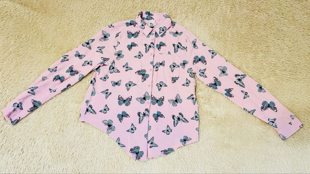 Блуза для дівчинки, 100 % віскоза, ніжний принт, C&A, 146-152