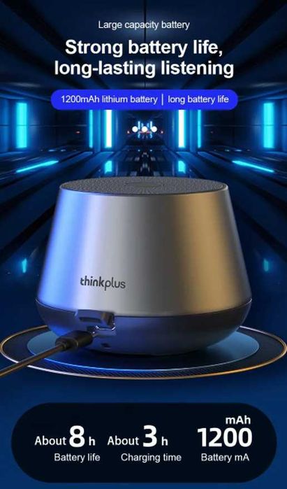 Lenovo K3 Pro - Coluna portátil Bluetooth 5.0 (mãos-livres)