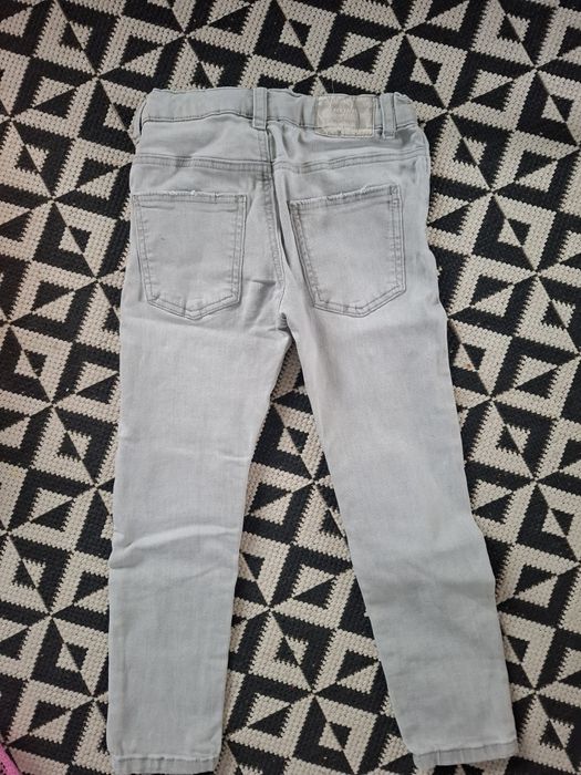 Jeansy rurki spodnie ZARA 110