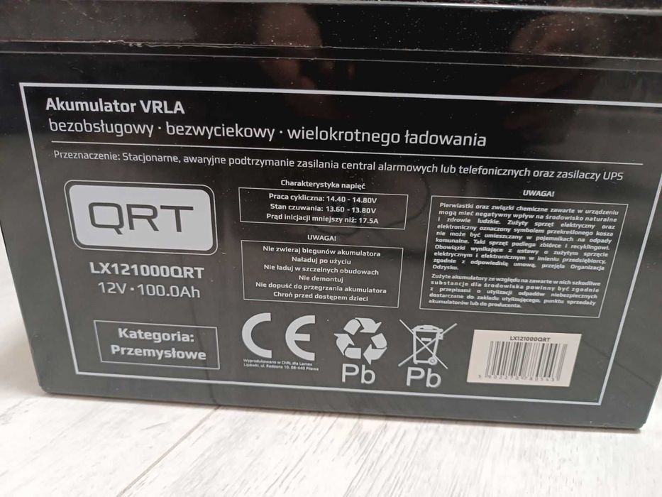 аккумулятор гелевий для квартири (котлов) Volt Polska QRT 100a