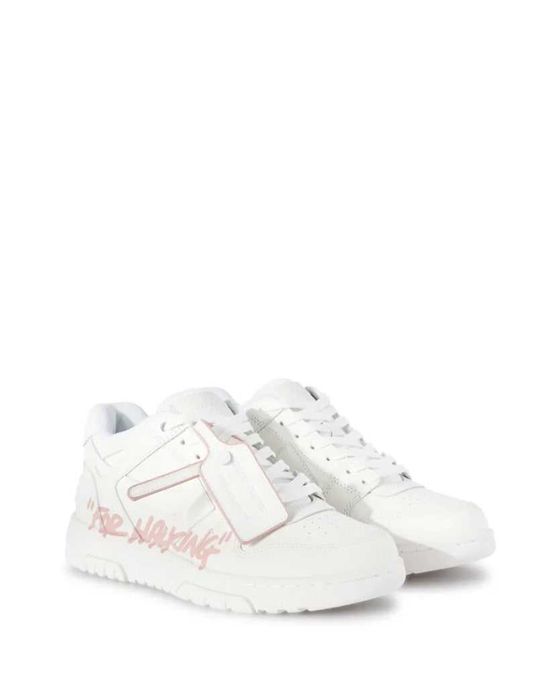 Кросівки Off White Out Of Office 'For Walking' Sneakers White-Pink